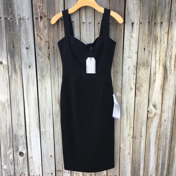 Dress the Population | Dresses | Nwt Dress The Population Nicole Sweetheart  Neck Cocktail Dress Black M | Poshmark